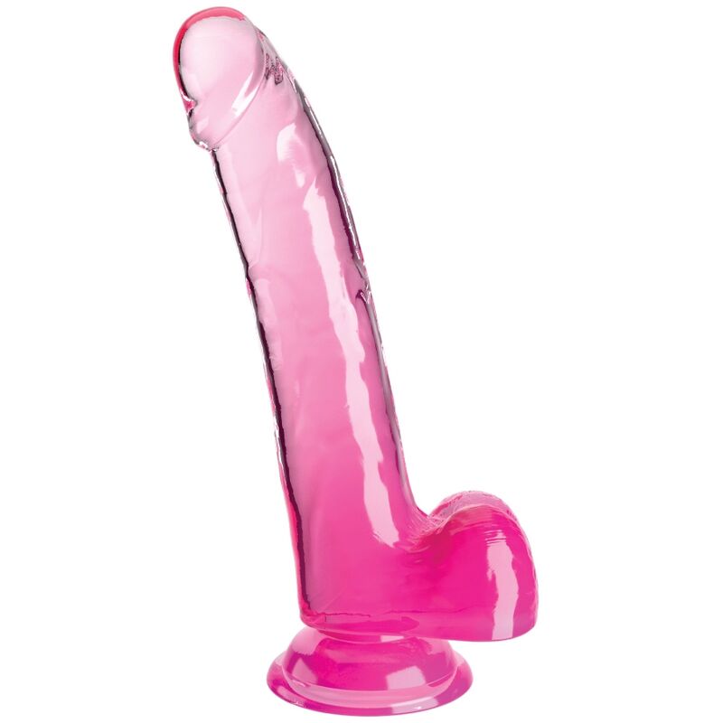 KING COCK Clear – Dildo liscio con testicoli
