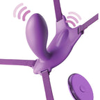 FANTASY FOR HER – BUTTERFLY HARNESS G-SPOT WITH VIBRATOR, RECHARGEABLE & REMOTE CONTROL VIOLET