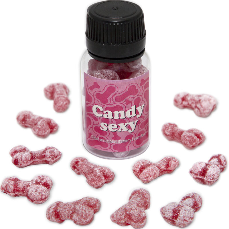 DIABLO PICANTE – CANDY SEXY JAR OF 12 STRAWBERRY-CHERRY FLAVOR GUMMIES
