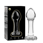 NEBULA SERIES BY IBIZA – Modell 2 Analplug aus Borosilikatglas, 11 cm, Ø 3,5 cm