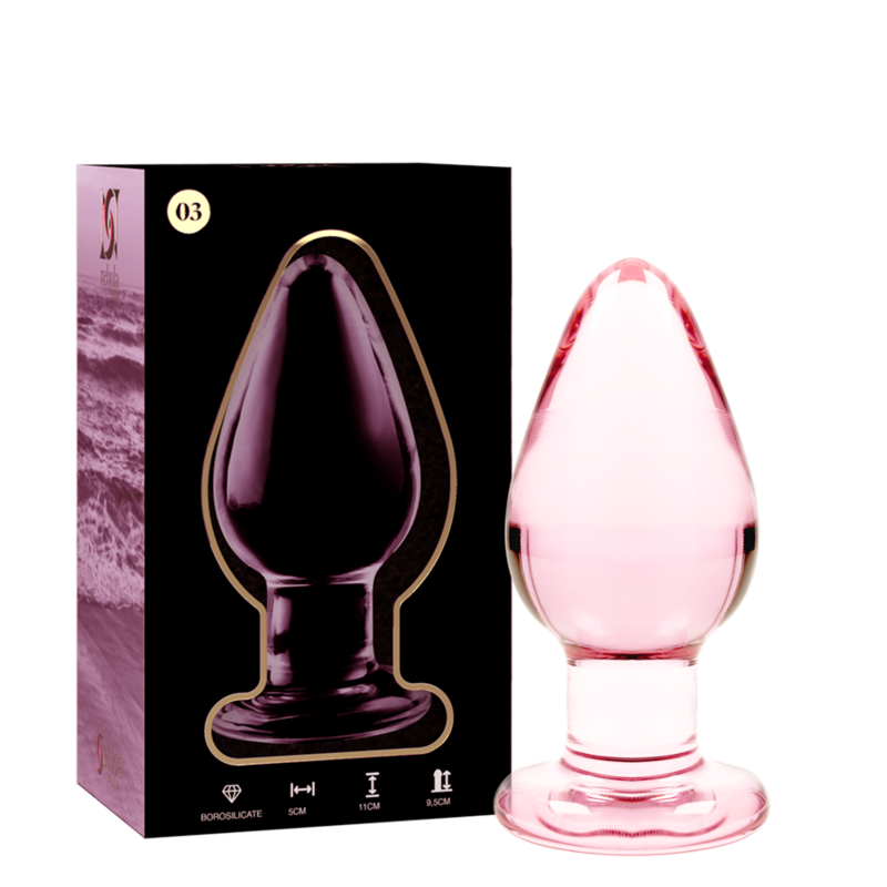 NEBULA SERIES BY IBIZA – PLUG ANAL MODÈLE 3 VERRE BOROSILICATE 11 CM -O- 5 CM