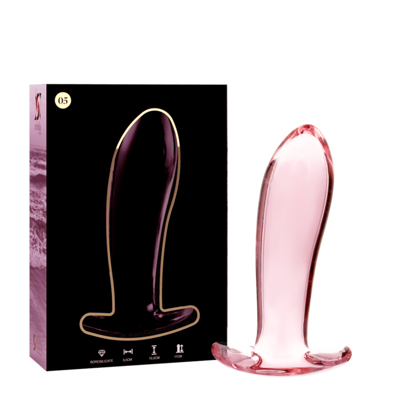 NEBULA SERIES BY IBIZA – MODELLO 5 PLUG ANALE VETRO BOROSILICATO 12.5 CM -O- 3.5 CM