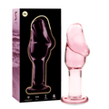 NEBULA SERIES BY IBIZA – Modell 6 Analplug aus Borosilikatglas, 12,5 cm, Ø 4 cm