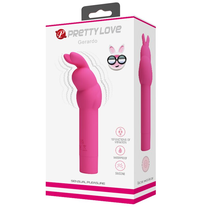 PRETTY LOVE – GERARDO FUSCHIA RABBIT SILICONE VIBRATOR