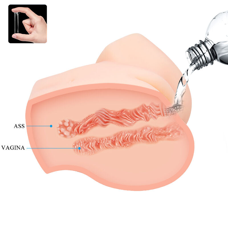 CRAZY BULL – VAGIN ET ANUS RÉALISTES DOUBLE VIBRATION