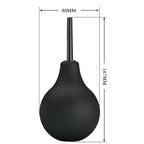 MR PLAY Pear – Analdusche aus Gummi, schwarz