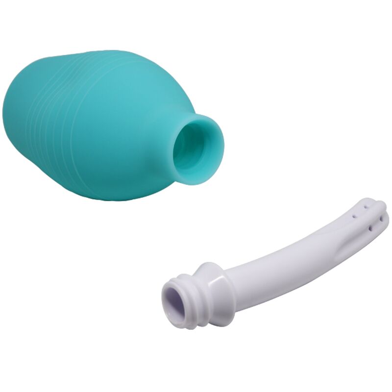 MR PLAY – DOCCIA ANALE IN GOMMA BLU PERA
