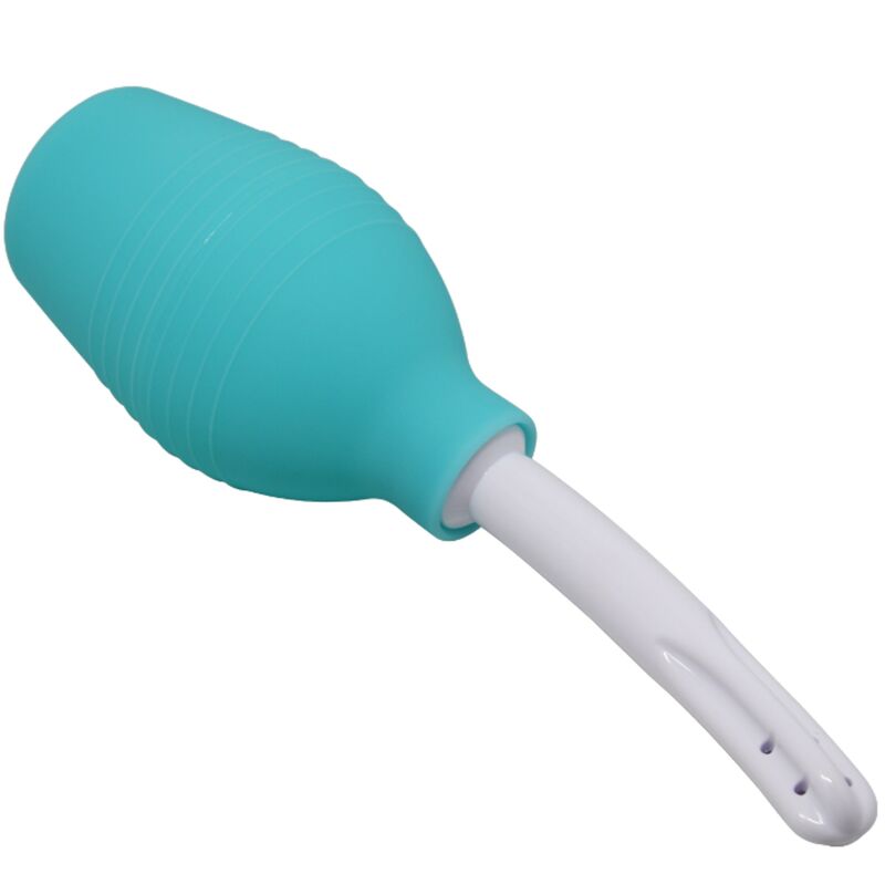 MR PLAY – DOCCIA ANALE IN GOMMA BLU PERA