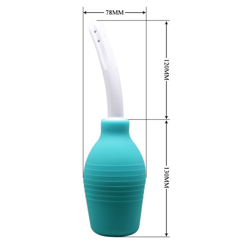 MR PLAY – DOCCIA ANALE IN GOMMA BLU PERA