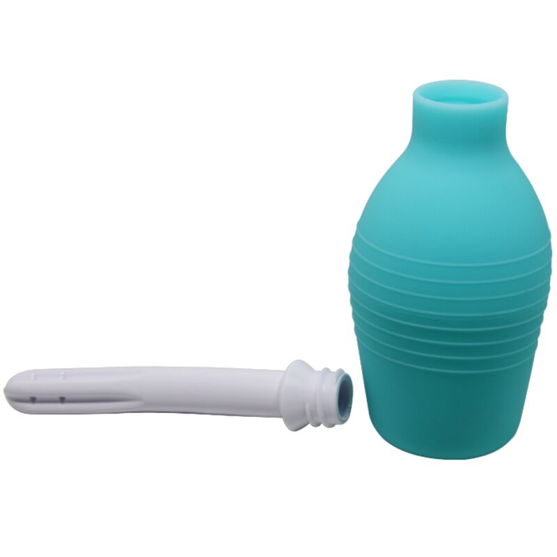 MR PLAY – DOCCIA ANALE IN GOMMA BLU PERA