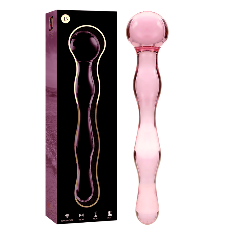 NEBULA SERIES BY IBIZA – Modell 13 Dildo aus Borosilikatglas, 18 x 3,5 cm