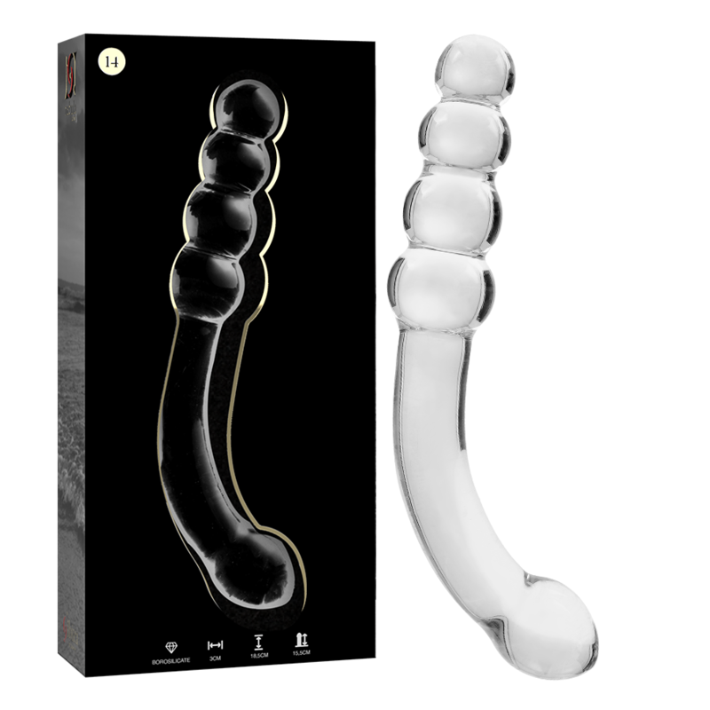 NEBULA SERIES BY IBIZA – Modell 14 Dildo aus Borosilikatglas, 18,5 x 3 cm