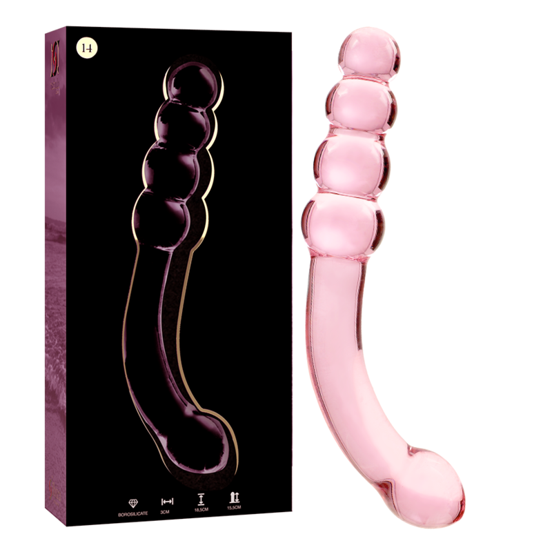 NEBULA SERIES BY IBIZA – Modell 14 Dildo aus Borosilikatglas, 18,5 x 3 cm