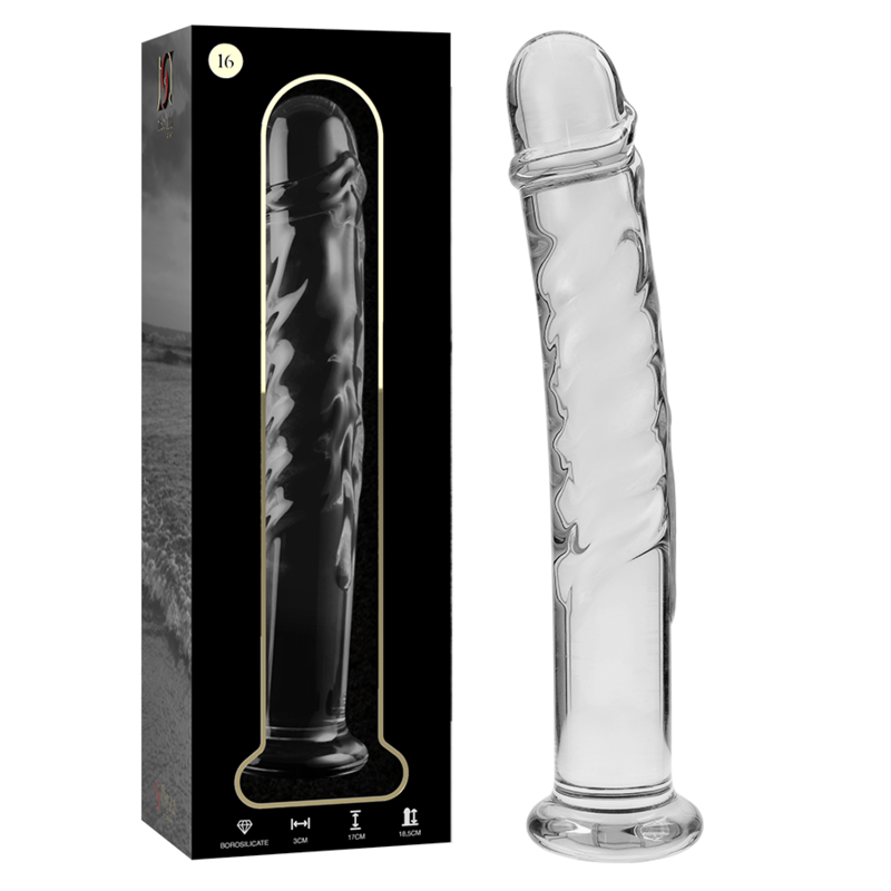 NEBULA SERIES BY IBIZA – Modell 16 Dildo aus Borosilikatglas, 18,5 x 3 cm