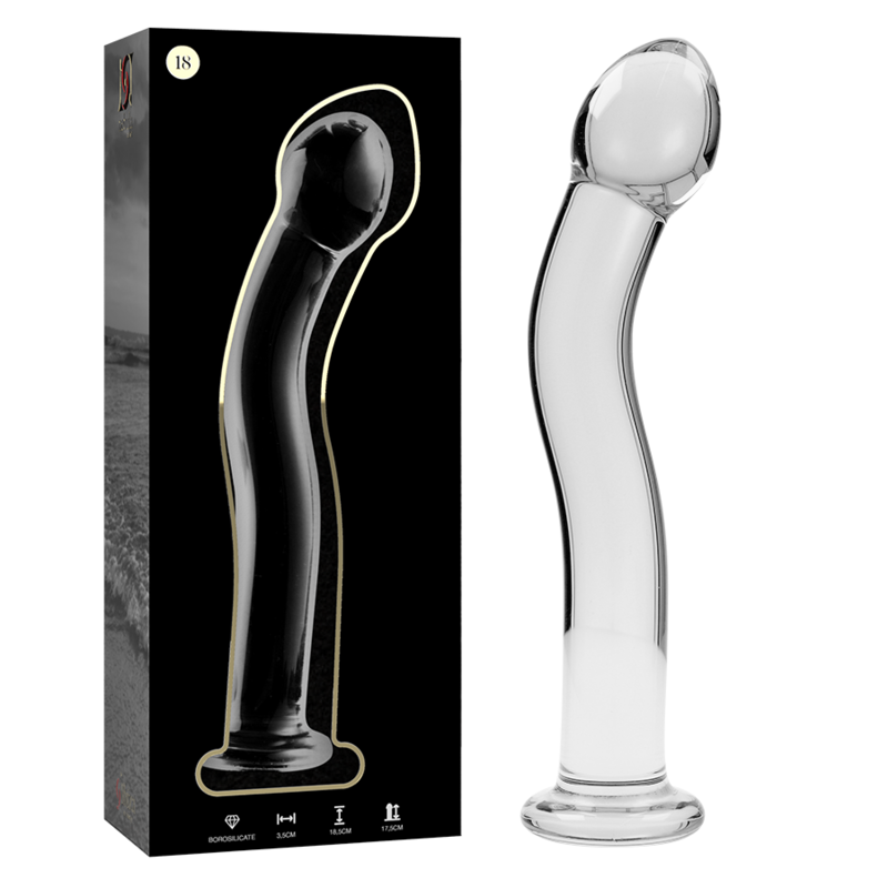 NEBULA SERIES BY IBIZA – Modell 18 Dildo aus Borosilikatglas, 18,5 x 3,5 cm