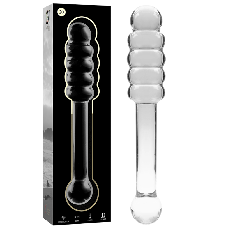 NEBULA SERIES BY IBIZA – MODELLO 20 DILDO IN VETRO BOROSILICATO 20.5 CM -O- 3 CM