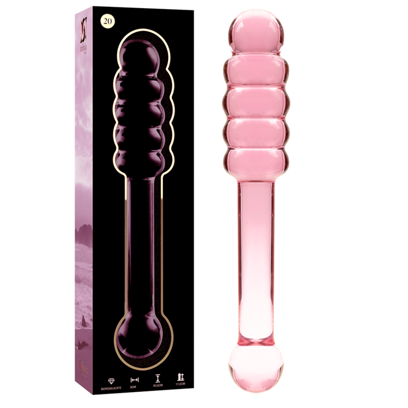 NEBULA SERIES BY IBIZA – MODELLO 20 DILDO IN VETRO BOROSILICATO 20.5 CM -O- 3 CM
