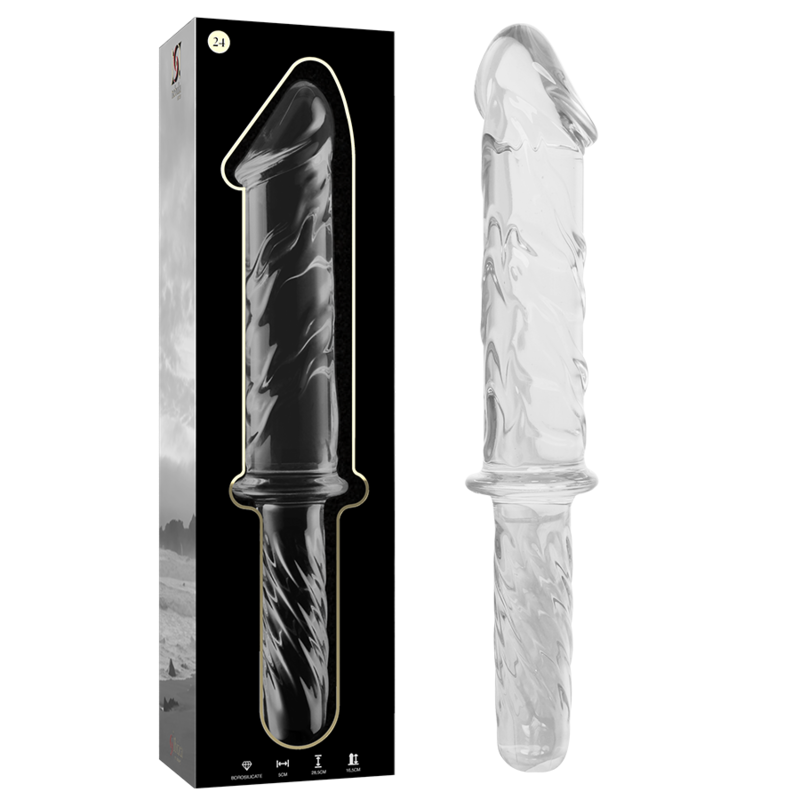 NEBULA SERIES BY IBIZA – Modell 24 Dildo aus Borosilikatglas, 28,5 x 5 cm