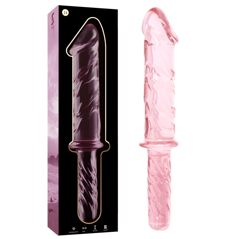 NEBULA SERIES BY IBIZA – Modell 24 Dildo aus Borosilikatglas, 28,5 x 5 cm