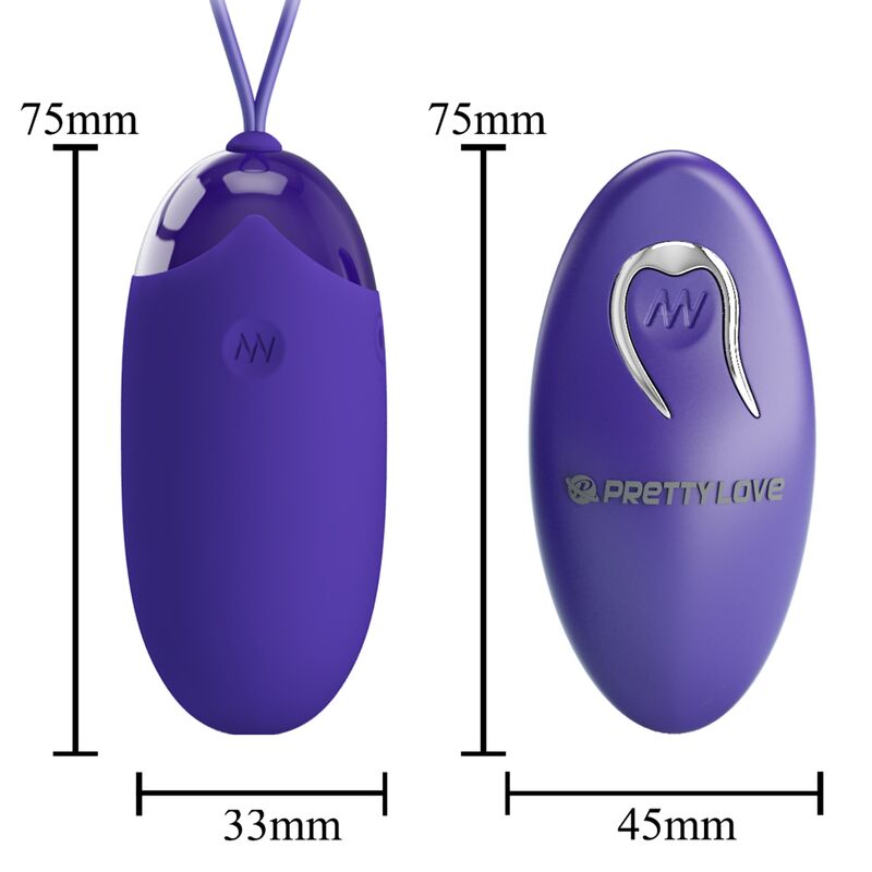 PRETTY LOVE Berger – Vibrationsei mit Fernbedienung, violett