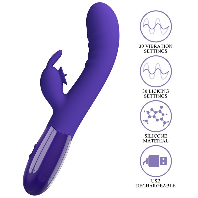 PRETTY LOVE – VIBRATEUR CERBERUS YOUTH LAPIN VIOLET