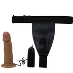 PRETTY LOVE Harness-Hose mit Vibrationsdildo, braun