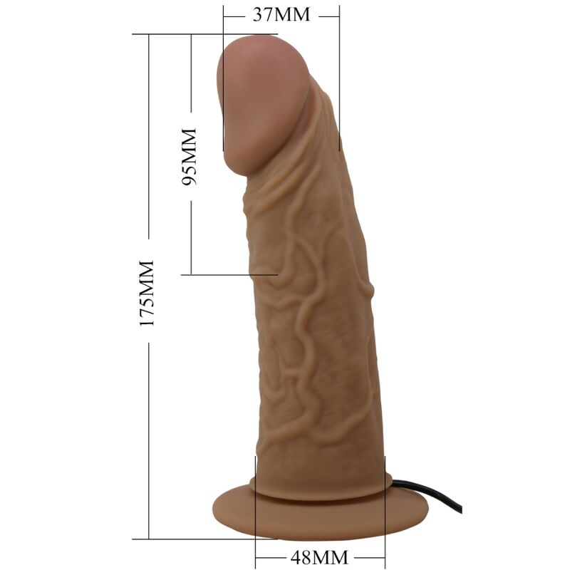 PRETTY LOVE Harness-Hose mit Vibrationsdildo, braun