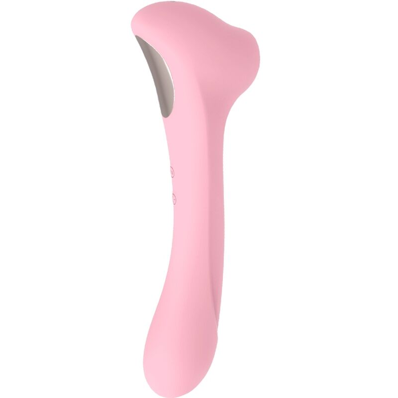 FEMINTIMATE – DAISY MASSAGER SUCTION AND VIBRATOR PINK