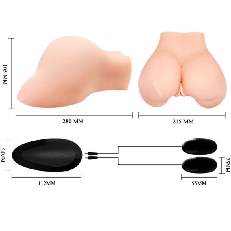 CRAZY BULL – Vagina- und Anus-Masturbator mit Vibration, Sound und Wärmefunktion