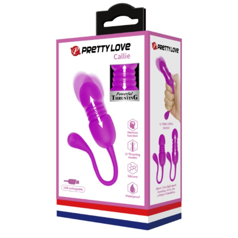 PRETTY LOVE – Callie Vibrations-Ei mit Stossfunktion, Lila
