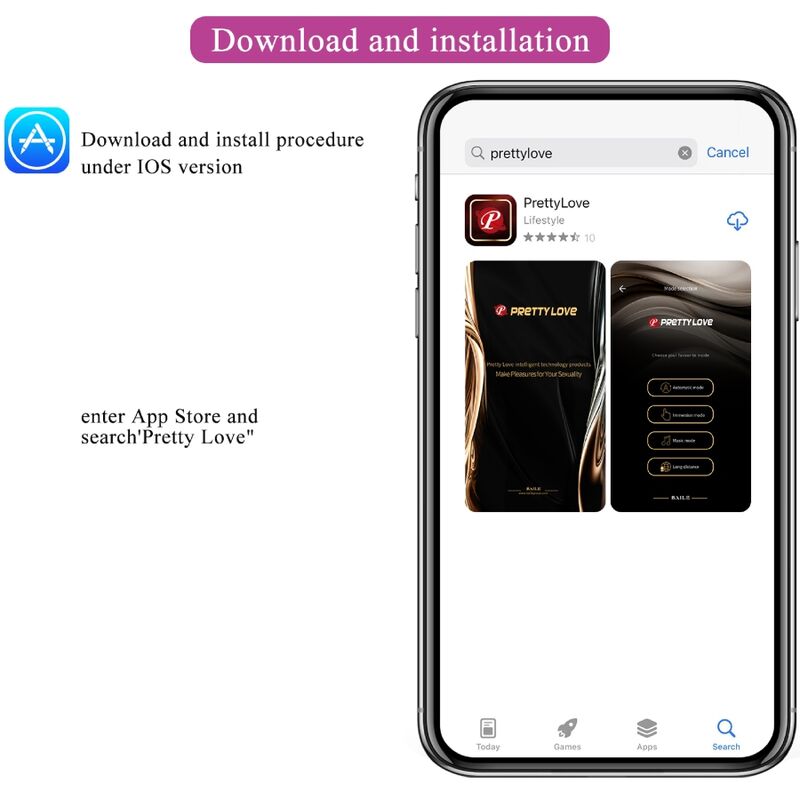 PRETTY LOVE – OEUF VIBRANT RECHARGEABLE CATALINA ROSE APP