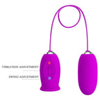 PRETTY LOVE – Daisy Dual-Vibrationsei mit Lecksimulation, Lila