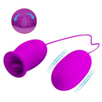 PRETTY LOVE – Daisy Dual-Vibrationsei mit Lecksimulation, Lila