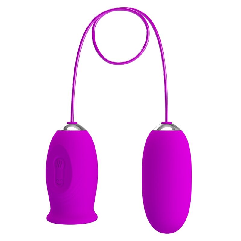 PRETTY LOVE – Daisy Dual-Vibrationsei mit Lecksimulation, Lila
