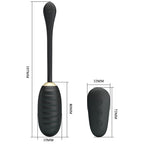 PRETTY LOVE – DOREEN OEUF VIBRANT RECHARGEABLE DE LUXE NOIR TÉLÉCOMMANDE