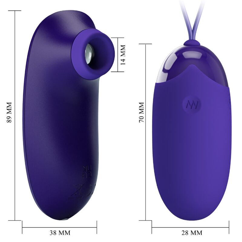 PRETTY LOVE Klopf-Stimulator mit tragbarem Vibrationsei
