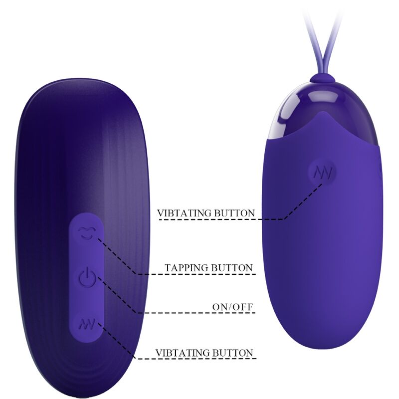 PRETTY LOVE Klopf-Stimulator mit tragbarem Vibrationsei