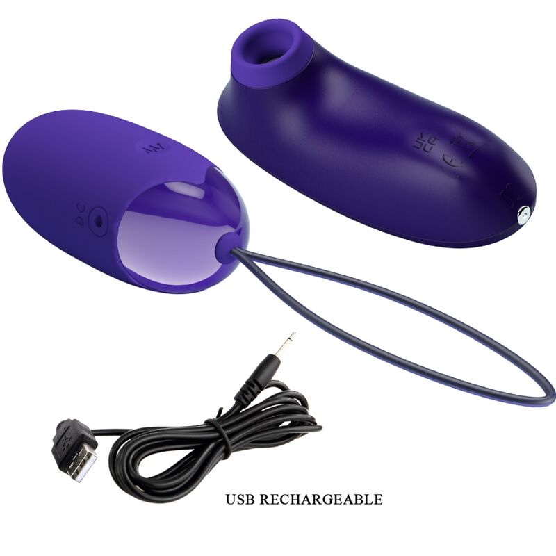 PRETTY LOVE Klopf-Stimulator mit tragbarem Vibrationsei