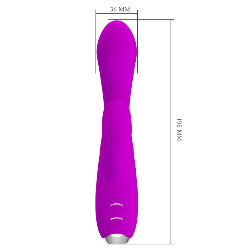 PRETTY LOVE – VIBRATORE RICARICABILE GLORIA RABBIT-VIOLA IMPERMEABILE