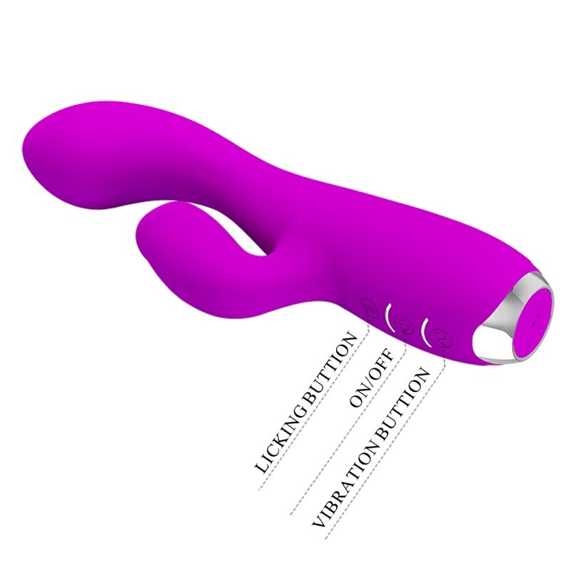 PRETTY LOVE – VIBRATORE RICARICABILE GLORIA RABBIT-VIOLA IMPERMEABILE