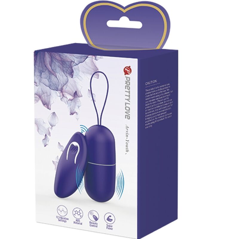 PRETTY LOVE Arvin Youth – Vibrierendes Ei mit Fernbedienung, Violett