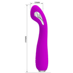 PRETTY LOVE Hector – Elektro-Vibrator mit G-Punkt-Kurve, lila