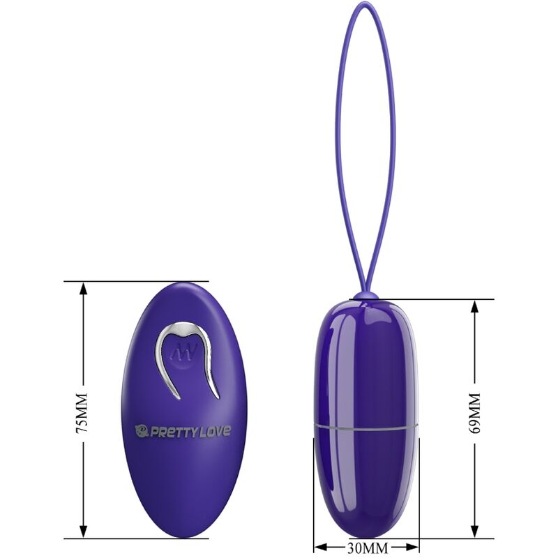 PRETTY LOVE Selkie – Mini-Vibrationsei mit Fernbedienung, violett
