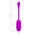 PRETTY LOVE – UOVO VIBRANTE JULIUS IMPERMEABILE-RICARICABILE VIOLA