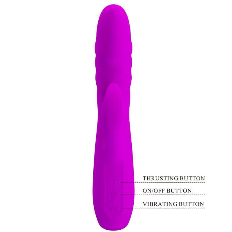 PRETTY LOVE Melanie – Rabbit-Vibrator mit Stossfunktion, violett