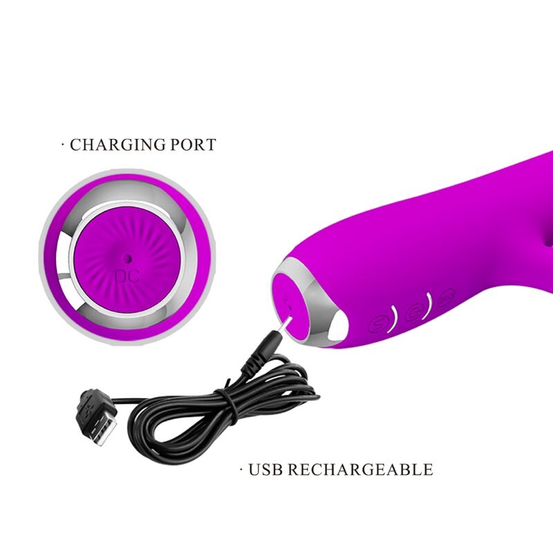 PRETTY LOVE Rachel – Zungenvibrator mit Leckfunktion, lila