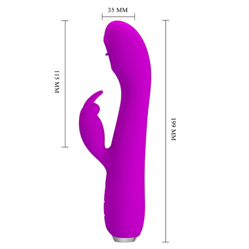PRETTY LOVE Rachel – Zungenvibrator mit Leckfunktion, lila