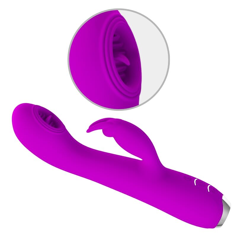 PRETTY LOVE Rachel – Zungenvibrator mit Leckfunktion, lila