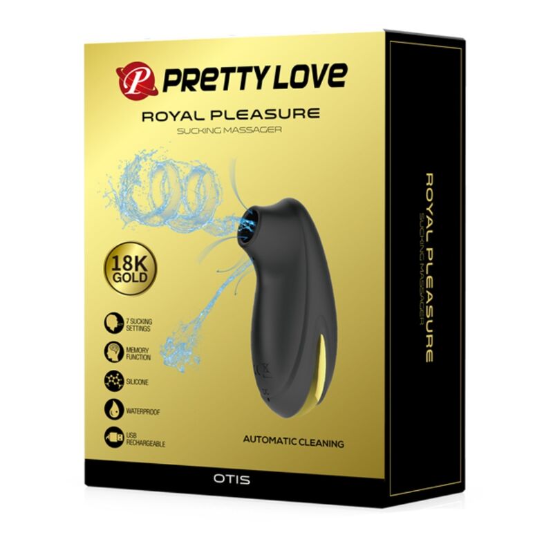 PRETTY LOVE Luxus-Saugmassager, schwarz