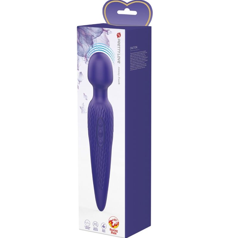 PRETTY LOVE Antony – Wand-Vibrator mit Wärmefunktion, violett